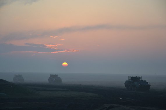 На Широколановском полигоне в Николаевской области прошли учения с боевой стрельбой 92-ОМБр Вооруженных сил Украины