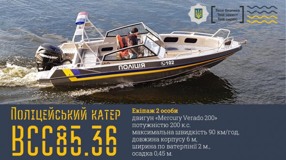 Поліцейські катери призначені для патрулів на річках