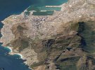 Кейптаун, ЮАР, сняли с помощью уникальной технологии с высоты 450 км