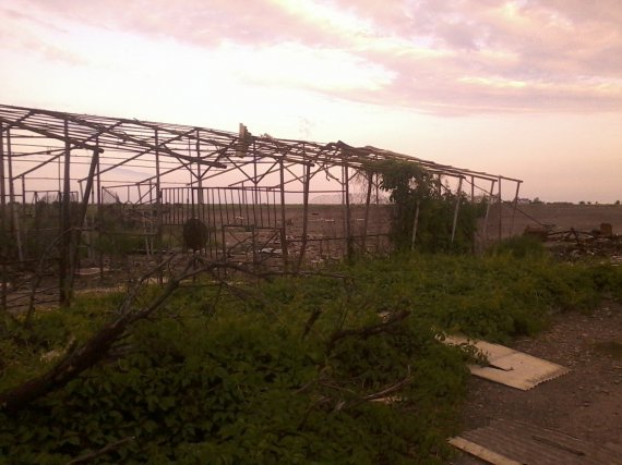 Зруйнований терористами Луганський аеропорт у жовтні 2014 року