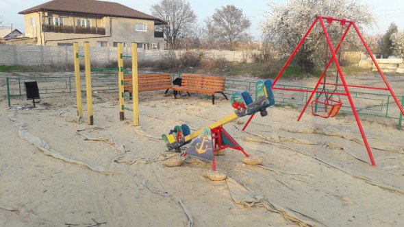 Детская площадка на ул.Попова в городе Керчь