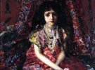 «Портрет девушки на фоне персидского ковра»