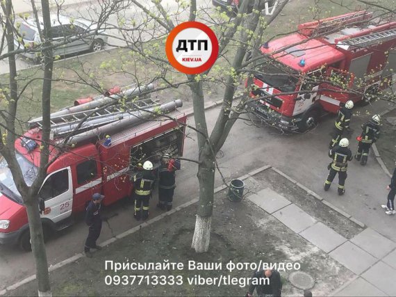 В Оболонском районе Киева произошел пожар, в результате которого сильно пострадал мужчина