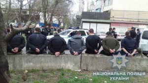 Задержали 10 участников перестрелки за автостоянку в Одессе. Фото: Нацполиция