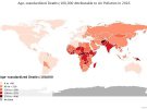 Страны с большой смертностью от загрязнения воздуха