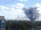 Горели автомобильные покрышки в промзоне