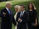 Дональд и Мелания Трамп встретили президента Франции с женой