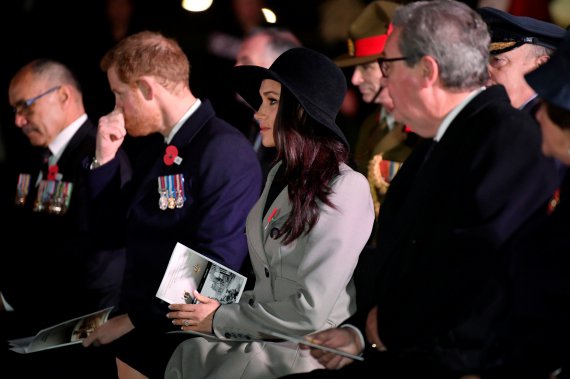 Принц Гарри и Меган Маркл посетили на службу приуроченную ко Дню АНЗАК - национального праздника Австралии и Новой Зеландии.