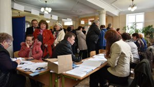 Кремль стверджує, що явка на російських президентських виборах у Криму становила 80 відсотків. 18 березня, Сімферополь