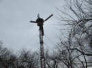 Самодельный ветряк Николая Пустовит. Конструкция весит около тонны.