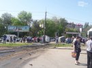 В Днепре фура протаранила 10 автомобилей и врезалась в супермаркет