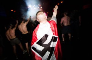 У Києві поліція відкрила кримінальне провадження, через використання нацистської символіки під час концерту в одному з клубів. Фото: Zaborona.com