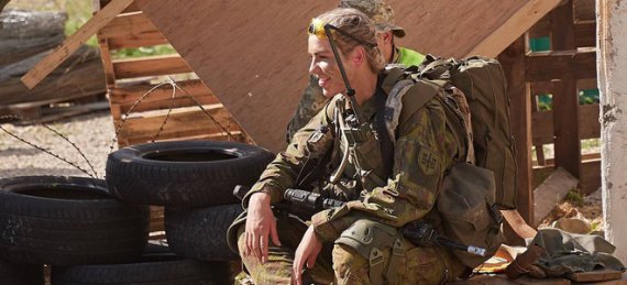 Как украинские бойцы на учениях НАТО оборонялись в городе