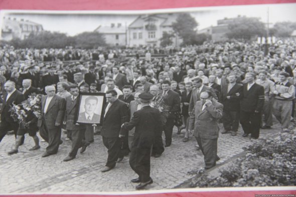 Похороны Николая Кузнецова во Львове. 27 июля 1960 года