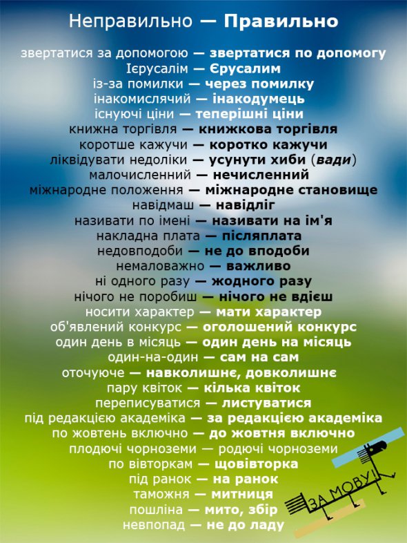Фразы, которые украинцам не стоит употреблять