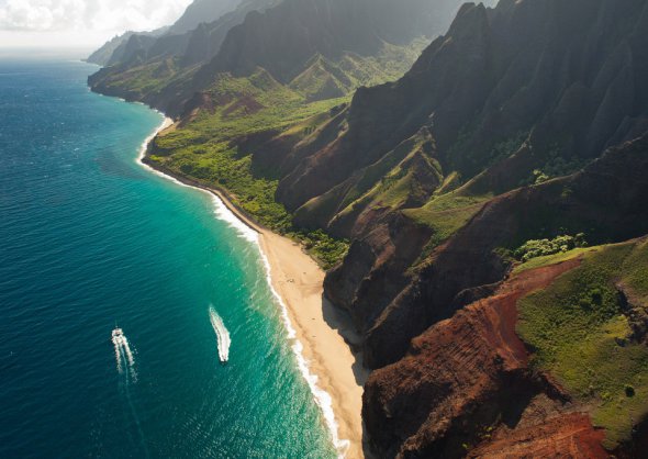 Гавайский остров Кауаи популярное место среди молодоженов