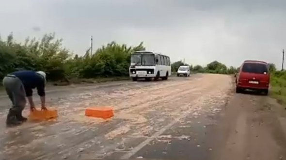 в Волынской области разбросали куриные отходы с предприятия "Господин Корчак".