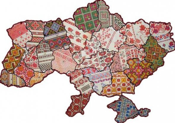 Карта візерунків українських вишиванок
