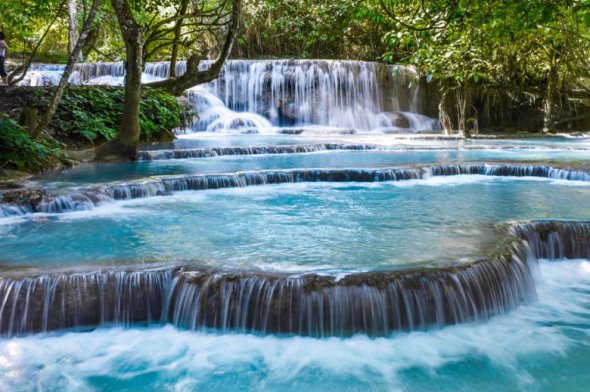 3х-ярусний водоспад Куанг Сі, Лаос