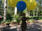 Воздушные шары цветов украинского флага запустили к оккупированным территориям