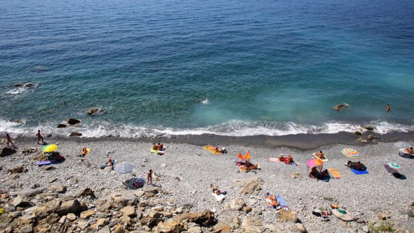 Spiaggia di Guvano напоминает итальянский пляж из фильмов 1970 годов