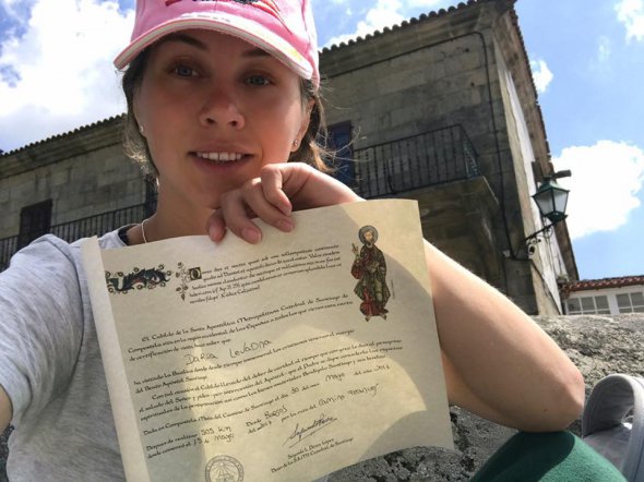 Дария Левадная прошла пешком 500 км за 20 дней 