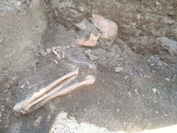 Посреди замка обнаружили древнее кладбище