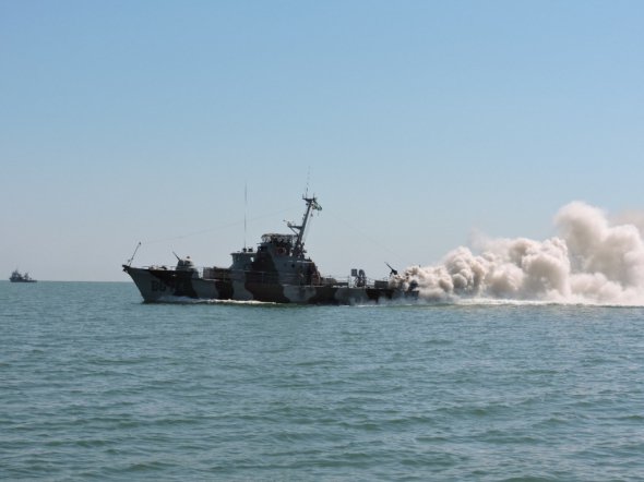 Военные учения украинской армии в Азовском море