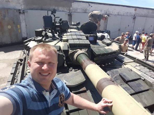 В городе Днепр показали уникальный танк Т-80
