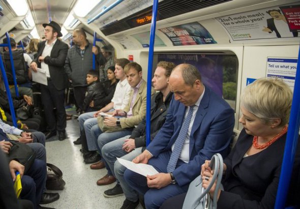 В Лондоне Парубий проехался на метро