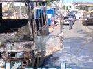 У Керченского моста в Крыму сгорел автобус, есть жертвы