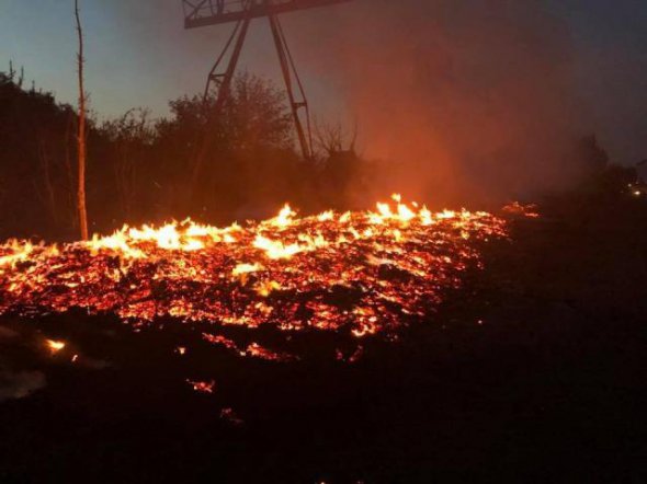 Пожар на Куйбышевском шахте (вблизи оккупированного Донецка)
