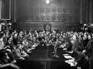 Министр иностранных дел Риббе0нтроп на пресс-конференции в Берлине объявляет о начале войны, 22 июня 1941