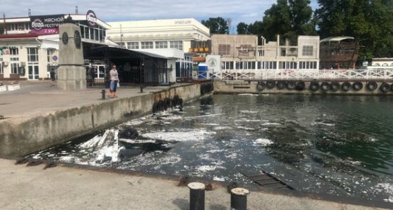 Море в оккупированном Севастополе превратили в свалку