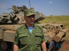 Боевики ЛНР провели танковые учения вблизи Луганска