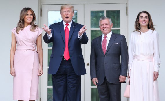 Королевская семья Иордании встретилась с Дональдом и Меланией Трамп