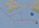 Траєкторія руху Global Hawk