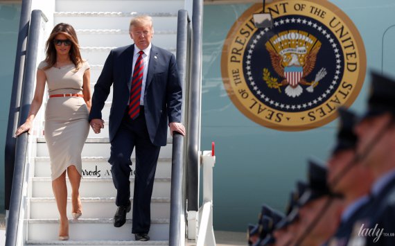 Дональд и Мелания Трамп впервые прибыли с визитом в Великобританию