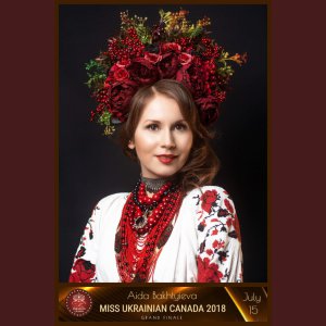 Аїда Бахтиєва вийшла у фінал конкурсу  "Міс Українська Канада".