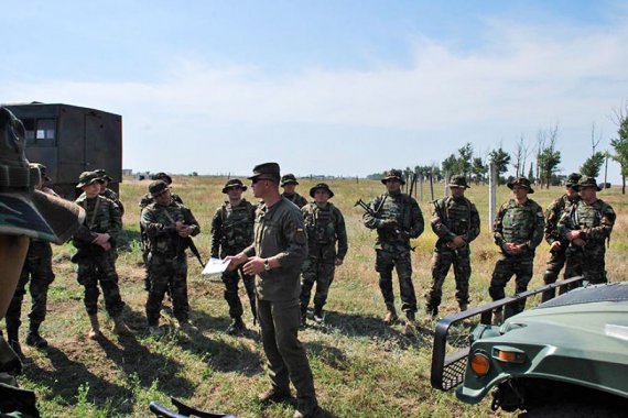 Украинские военные проводили тренинги для иностранцев