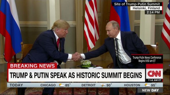 Трамп і Путін зустрілися із запізненням майже на годину