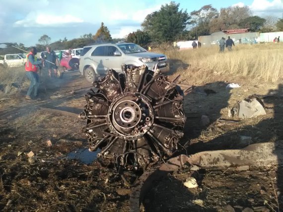 Самолет рассыпался на части 10 июля в южноафриканской Претории