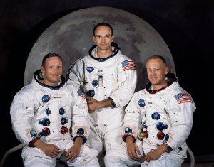 Экипаж Аполлона-11. Слева направо: Нил Армстронг, Майкл Коллинз, Эдвин Олдрин. Фото: NASA