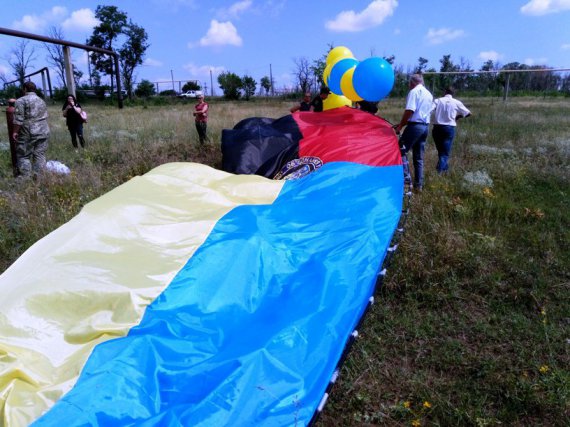 У Торецьку святкували річницю визволення від бойовиків. Фото: Twitter