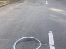 В Кременчуге по ул. Мазепы ямы на дороге обвели белой краской