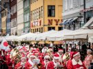 Щорічний конгрес Санта-Клаусів у  Копенгагені