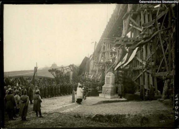 Строительство моста а в 1917