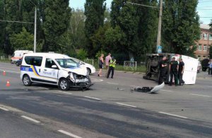 На Браїлках у ДТП потрапили поліцейські та інкасатори
