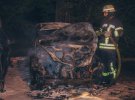 В Киеве на стоянке до тла  сгорели два авто