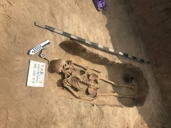 Раскопали могилу сарматской женщины